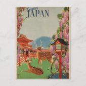 Vintage Reise nach Japan Postkarte (Vorderseite)