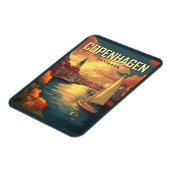 Vintage Reise nach Kopenhagen Magnet (Linke Seite)