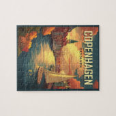 Vintage Reise nach Kopenhagen Puzzle (Horizontal)