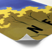 Vintage Reise nach Neuengland Poster (Ecke)