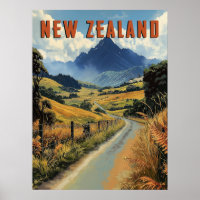 Vintage Reise nach Neuseeland