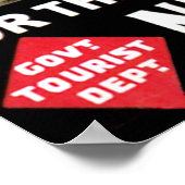 Vintage Reise nach Neuseeland Poster (Ecke)