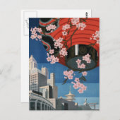 Vintage Reise nach Tokio Postkarte (Vorne/Hinten)