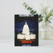 Vintage Reise nach Washington DC Postkarte (Stehend Vorderseite)