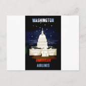 Vintage Reise nach Washington DC Postkarte (Vorderseite)