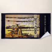 Vintage Reise Name-Venedigs (Venise) Strandtuch (Vorderseite)