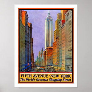 Vintage Reise New York Poster
