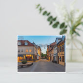 Vintage Reise Odense Dänemark Stadthäuser Postkarte (Stehend Vorderseite)