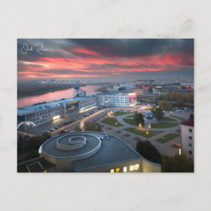 Vintage Reise Omsk Russland Kunst Retro Fotografie Postkarte