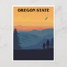 Vintage Reise Oregon Staat United Staaten Retro Postkarte
