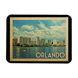 Vintage Reise Orlandos Florida Magnet