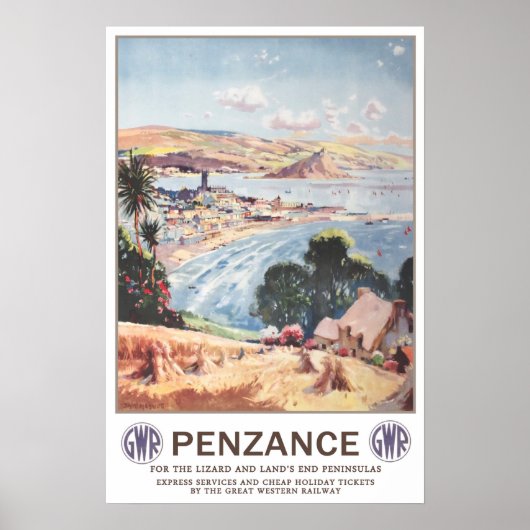 Vintage Reise, Penzance. Poster (Vorne)