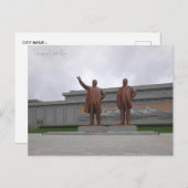 Vintage Reise Pjöngjang Nordkorea Urlaub Postkarte (Vorne/Hinten)