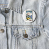 Vintage Reise-Plakat-Anzeigen-Retro Drucke Button (Beispiel)