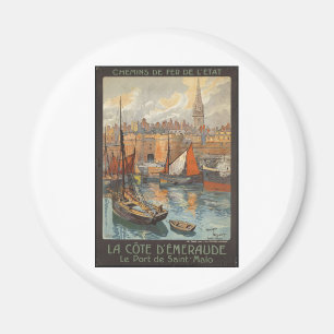 Vintage Reise-Plakat-Anzeigen-Retro Drucke Magnet