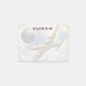 Vintage Reise Post-it Klebezettel (Vorderseite)