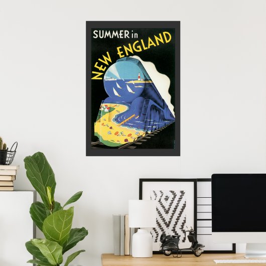 Vintage Reise Poster (Heimbüro)