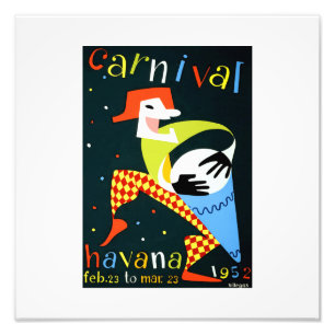 Vintage Reise Poster Karneval
