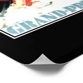 Vintage Reise Poster Speed Boat Race (Ecke)