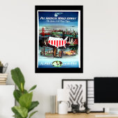 Vintage Reise Poster USA (Heimbüro)