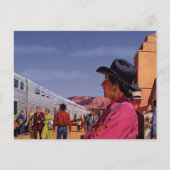 Vintage Reise Postkarte (Vorderseite)