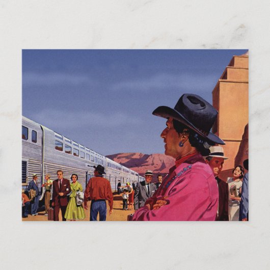 Vintage Reise Postkarte (Vorderseite)