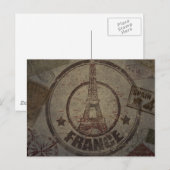 Vintage-Reise Postkarte (Vorne/Hinten)