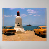 Vintage Reise Postkarte Australien Retrowagen Poster (Vorne)