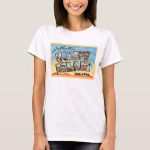 Vintage Reise-Postkarte Coney-Insel-New York NY - T-Shirt