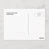 Vintage Reise Postkarte Süd Dakota USA (Rückseite)