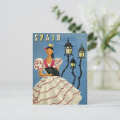 Vintage Reise Postkartenposter Spanien Postkarte (Stehend Vorderseite)