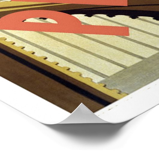 Vintage Reise, Prag Poster (Ecke)