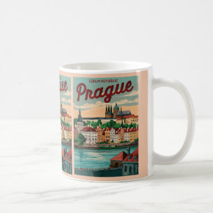 Vintage Reise prague Stadt tschechische Republik G Kaffeetasse