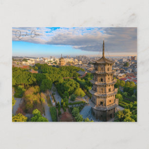 Vintage-Reise Quanzhou China chinesisch retro Postkarte