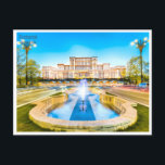 Vintage Reise retro bucharest Rumänien Roumanie Postkarte<br><div class="desc">Vintag,  Retro,  Reisen,  modern,  Aquarell,  Bukarest,  Rumänien,  Roumanie,  Tourismus, </div>