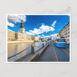 Vintage Reise Retro Göteborg Schweden Suède Postkarte