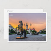 Vintage Reise retro Prešov Slowakei Slowakei Slova Postkarte (Vorne/Hinten)