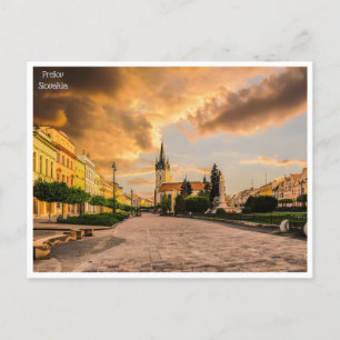 Vintage Reise retro Prešov Slowakei Slowakei Slova Postkarte
