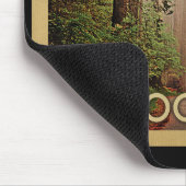 Vintage Reise Rotholz-Nationalpark-Kaliforniens Mousepad (Ecke)