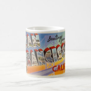Vintage Reise San Francisco Kaffeetasse