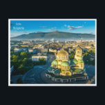 Vintage Reise sofia bulgaria CITY Bulgarie Retro Postkarte<br><div class="desc">Vintag,  Retro,  Reisen,  modern,  Aquarell,  Sofia,  Bulgarien,  Bulgarien, </div>