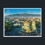 Vintage Reise sofia bulgaria CITY Bulgarie Retro Postkarte<br><div class="desc">Vintag,  Retro,  Reisen,  modern,  Aquarell,  Sofia,  Bulgarien,  Bulgarien, </div>