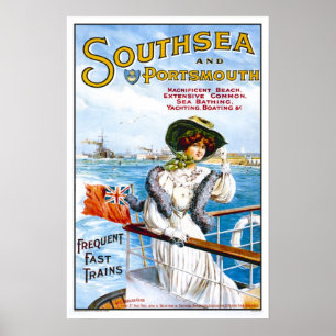 Vintage Reise, Southsea Poster