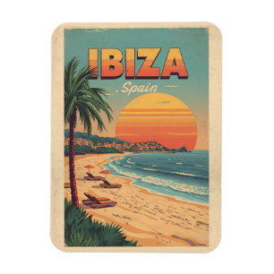 Vintage Reise Spanien IBIZA Balearen Geschenke Magnet