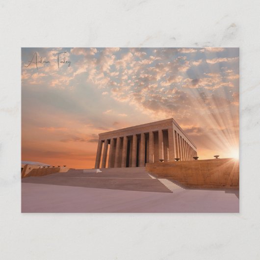 Vintage Reise Stadt Ankara Türkei Urlaub Retro Postkarte (Vorderseite)