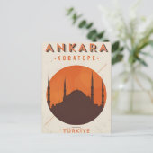 Vintage Reise Stadt Ankara Türkei Urlaub Retro Postkarte (Stehend Vorderseite)