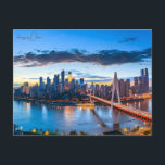 Vintage Reise Stadt Chongqing China Retro-Urlaub Postkarte<br><div class="desc">Vintag,  Retro,  Reisen,  modern,  Aquarell,  klassisch,  Stadt,  Chongqing,  China,  Urlaub, </div>