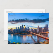 Vintage Reise Stadt Chongqing China Retro-Urlaub Postkarte (Vorne/Hinten)