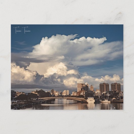 Vintage Reise Tainan Taiwan Stadturlaub Retro Postkarte (Vorderseite)