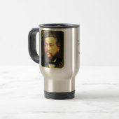 Vintage Reise-Tasse Charless Spurgeon Reisebecher (Vorderseite Links)